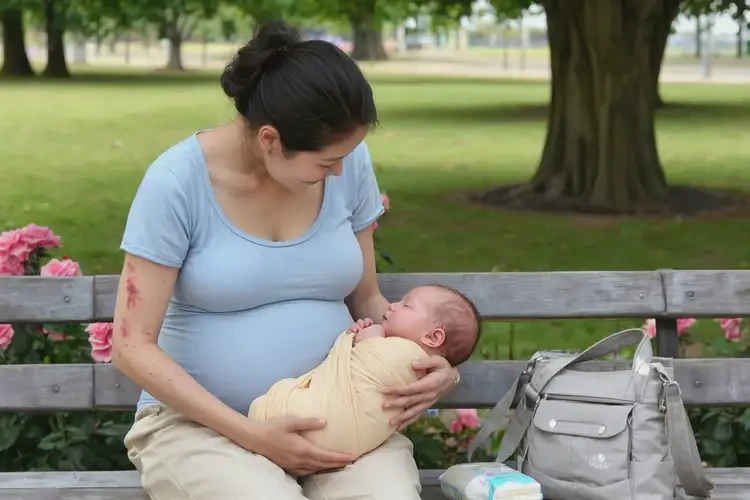 哺乳期媽媽脖子偶爾起濕疹不管它會自己自愈嗎(圖2)