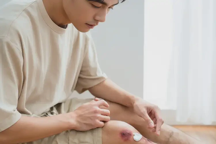 青年人小腿有濕疹不管它會自己好嗎(圖1)