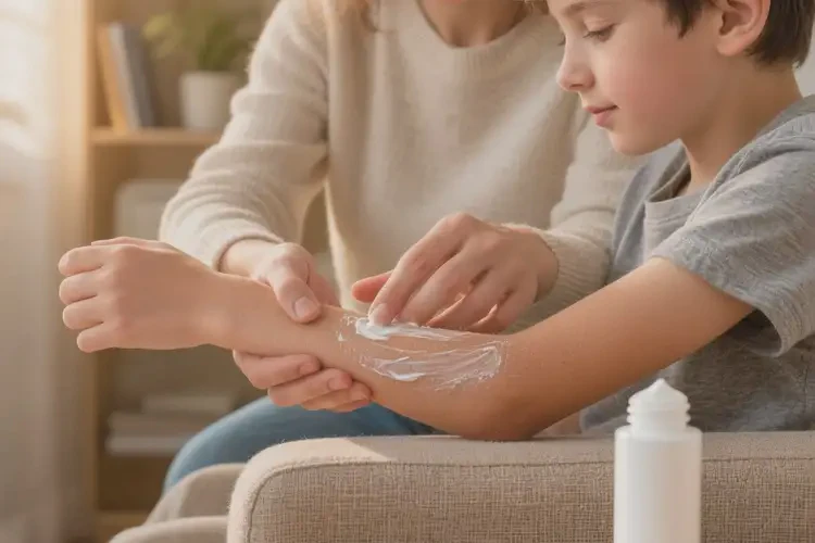 中學(xué)生手臂上有濕疹不管它會(huì)自己好嗎(圖2)