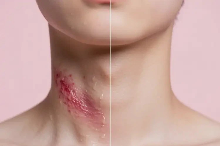 青少年脖子出現(xiàn)濕疹能不能徹底自愈(圖1)