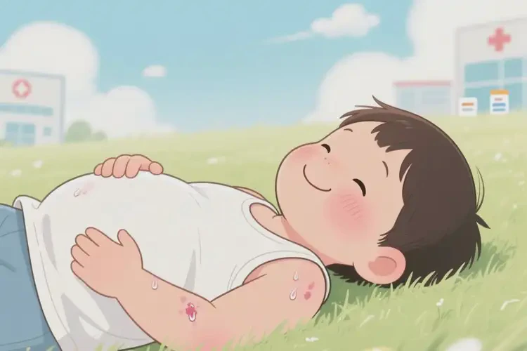 兒童肚子出濕疹能徹底自愈嗎(圖4)