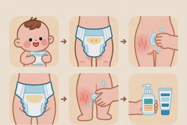 嬰幼兒屁股上容易起濕疹能夠徹底治愈嗎(圖1)