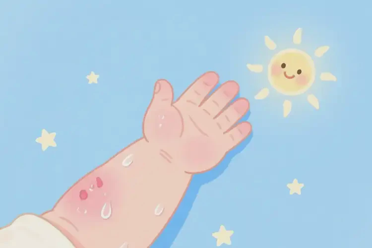 嬰幼兒手臂容易長濕疹能夠徹底治愈嗎(圖1)