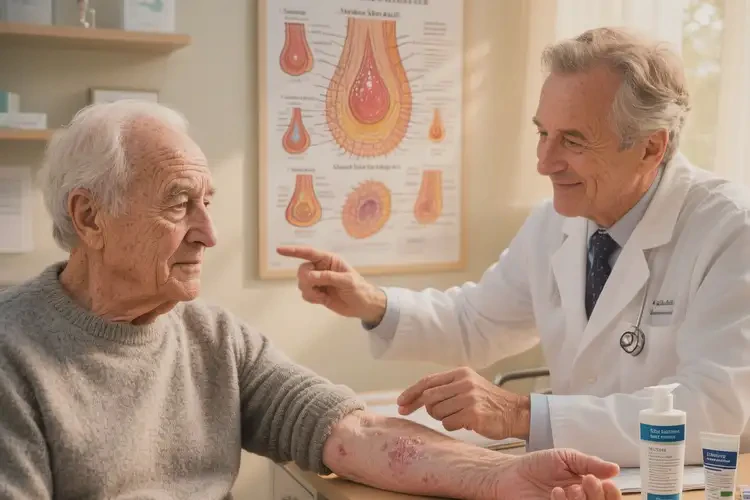 老年人手臂偶爾長濕疹能夠徹底治愈嗎(圖4)