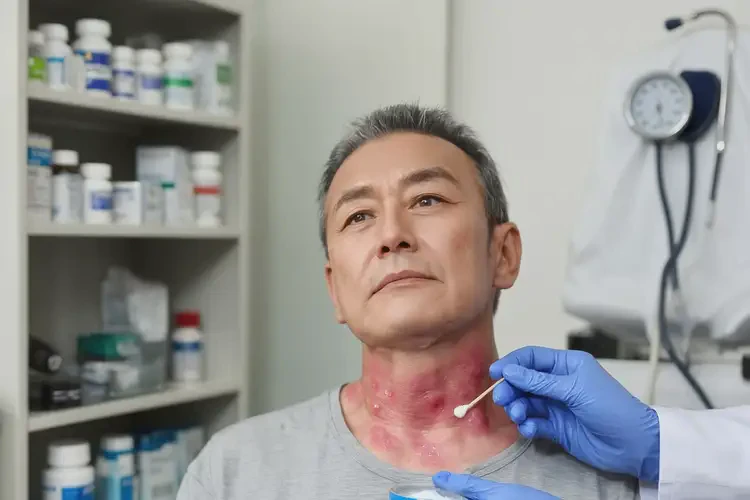 男人脖子經(jīng)常長濕疹不管它會自己痊愈嗎(圖3)