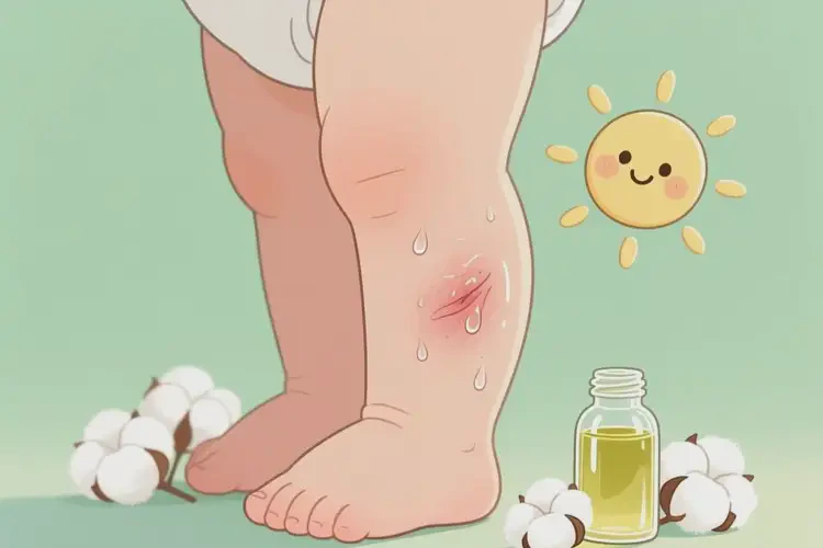 寶寶小腿經(jīng)常長濕疹能徹底自愈嗎(圖1)