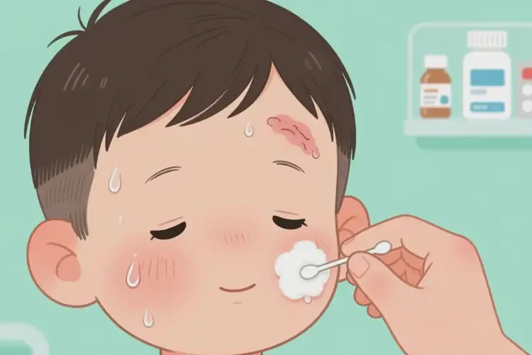 孩子面部偶爾起濕疹可以徹底自愈嗎(圖1)