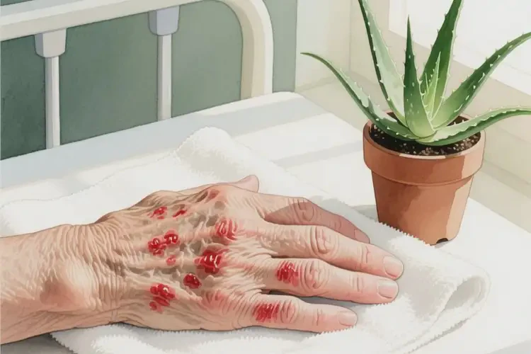 老人手上偶爾起濕疹可以徹底自愈嗎(圖4)
