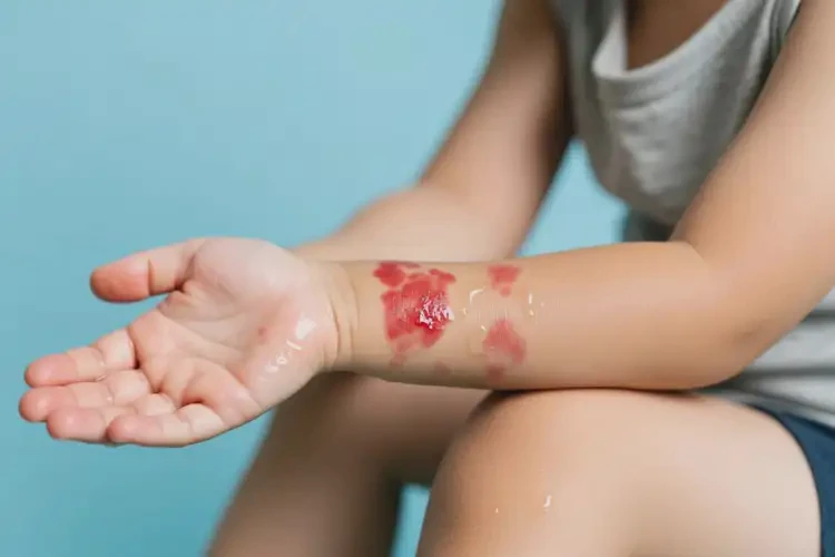 少儿手臂上经常起湿疹不管它会自己好吗(图2)