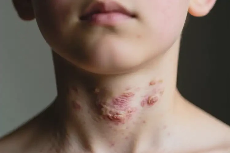 青年人脖子經(jīng)常起濕疹不管它會自己痊愈嗎(圖2)