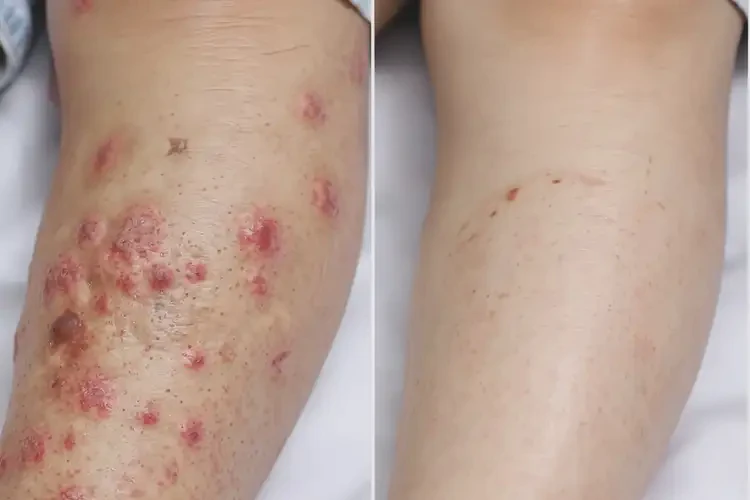 小兒小腿上經(jīng)常長濕疹能靠自己自愈嗎(圖1)