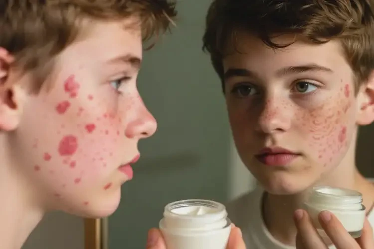 青少年面部出現(xiàn)濕疹不管它會(huì)自己痊愈嗎(圖3)