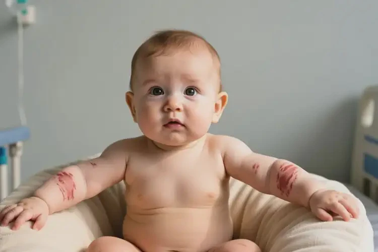 嬰兒四肢有濕疹不管它會(huì)自己好嗎(圖2)