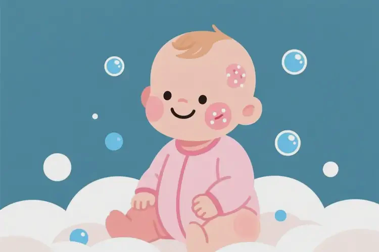 小兒臉上起濕疹可以徹底自愈嗎(圖2)