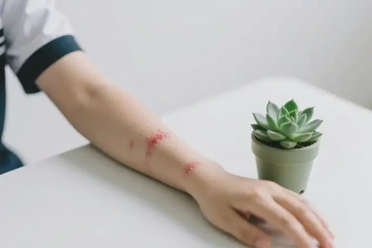 中學(xué)生手臂偶爾長濕疹能徹底自愈嗎(圖3)