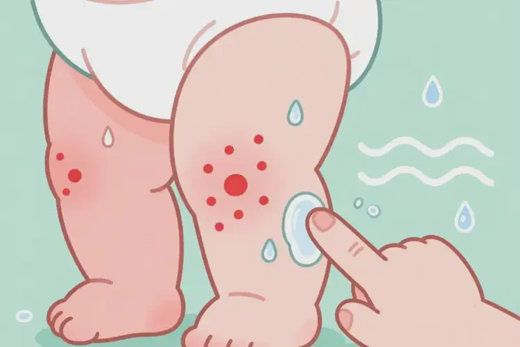 寶寶大腿容易起濕疹可以徹底自愈嗎(圖2)