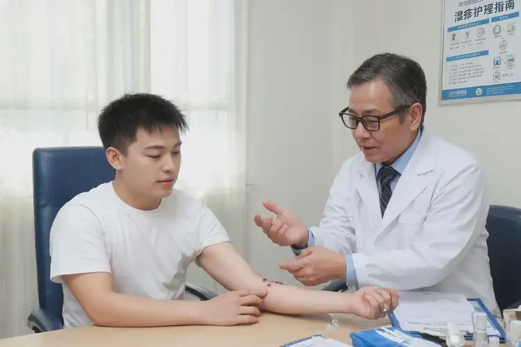 青年人肚子經(jīng)常起濕疹不管它會(huì)自己痊愈嗎(圖1)