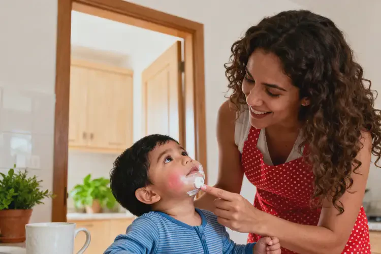 小孩面部出濕疹可以徹底自愈嗎(圖2)