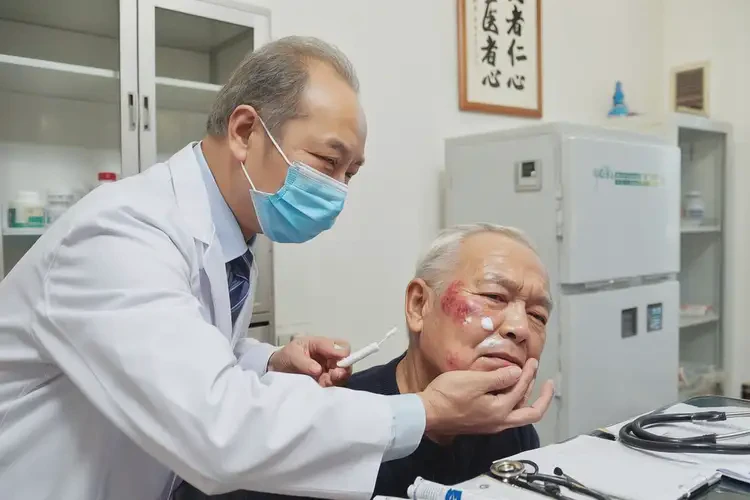 老人面部出濕疹不管它會自己自愈嗎(圖3)