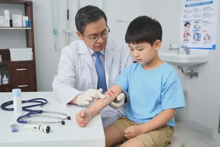 孩子腳上容易起濕疹能夠徹底治愈嗎(圖2)