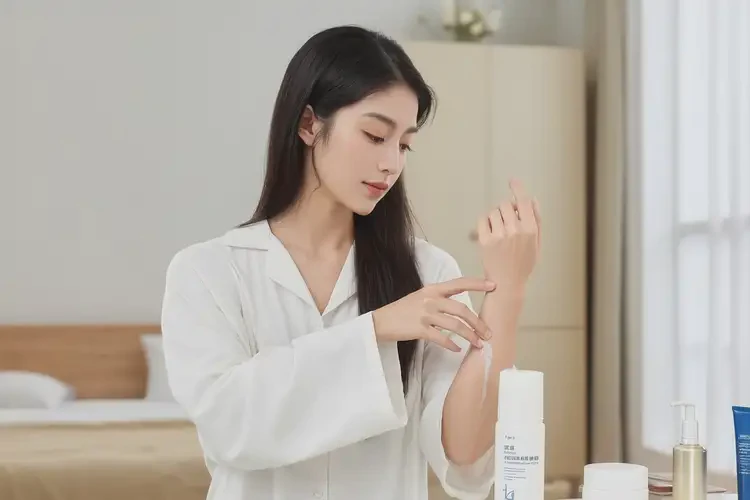 女人脖子长湿疹能不能彻底自愈(图1)