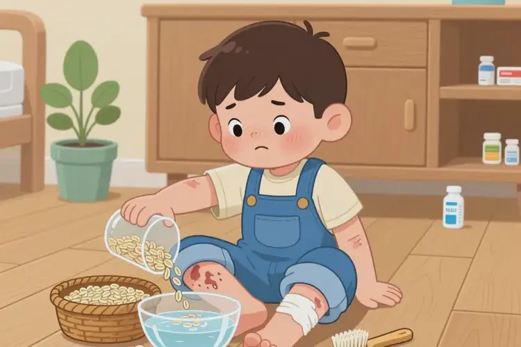 兒童小腿上偶爾起濕疹能夠徹底治愈嗎(圖2)