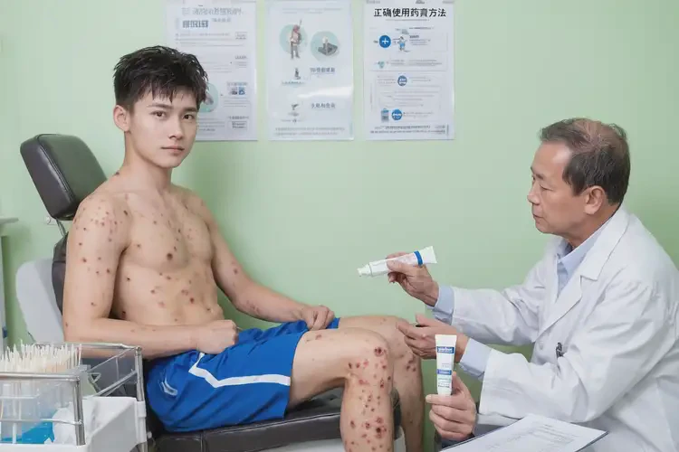 青年人大腿容易長(zhǎng)濕疹可不可以徹底自愈(圖2)