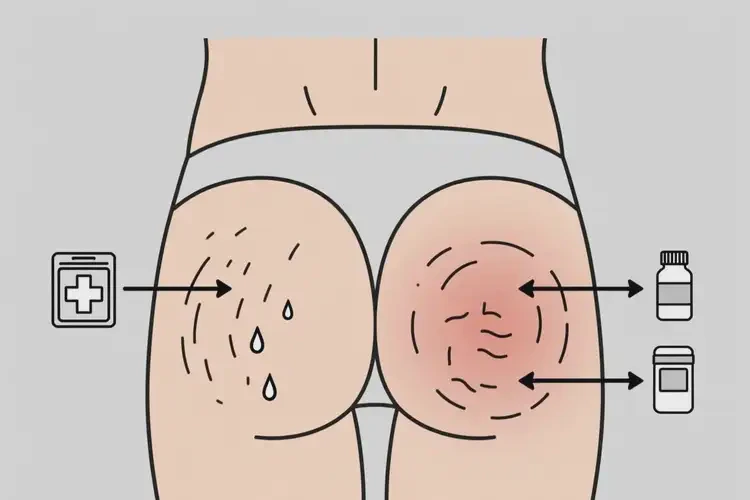 男生屁股容易起濕疹能夠徹底治愈嗎(圖1)