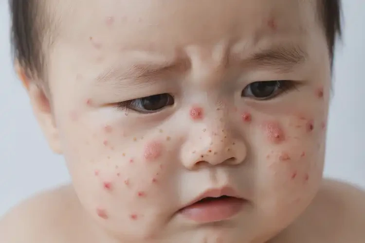 寶寶面部長(zhǎng)濕疹不管它會(huì)自己好嗎(圖4)