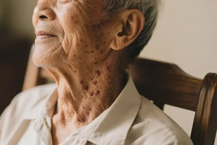 高齡老人脖子上容易起濕疹不管它會自己痊愈嗎(圖3)