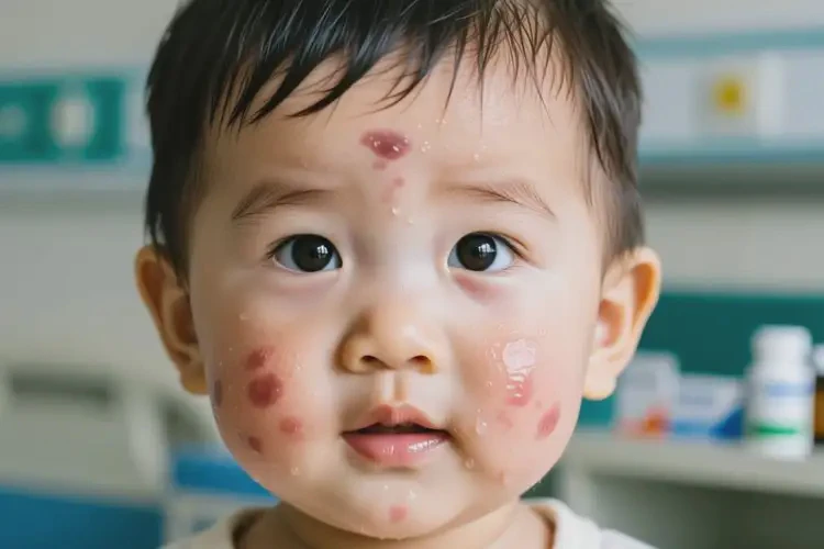 幼儿脸上有湿疹不管它会自己好吗(图3)