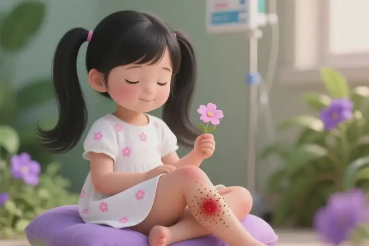 孩子大腿偶爾長(zhǎng)濕疹不管它會(huì)自己痊愈嗎(圖1)