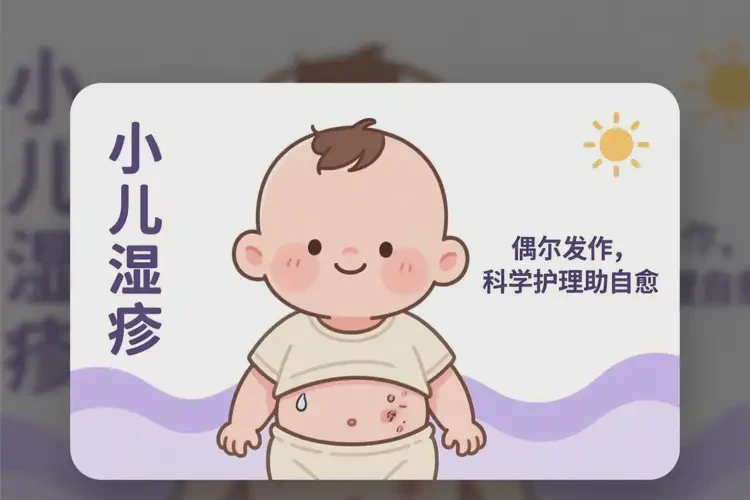 小兒肚子偶爾長濕疹可不可以徹底自愈(圖1)