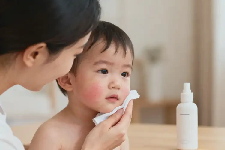 少兒面部長(zhǎng)濕疹不管它會(huì)自己好嗎(圖3)