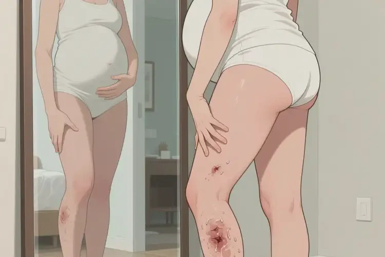 产妇小腿容易起湿疹不管它会自己好吗(图2)