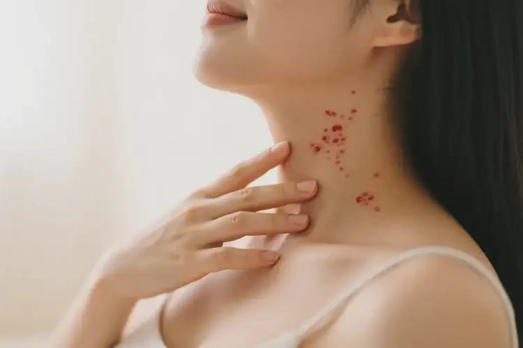 孕婦脖子有濕疹不管它會自己好嗎(圖1)