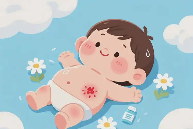 小孩肚子上出濕疹能夠徹底治愈嗎(圖3)