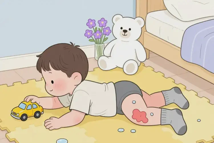 小兒小腿上偶爾長(zhǎng)濕疹能徹底自愈嗎(圖2)