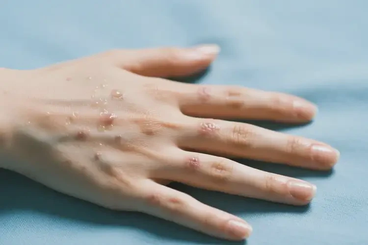 女性手上偶爾起濕疹能靠自己自愈嗎(圖1)