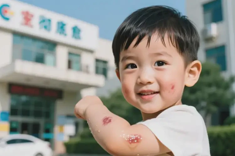 少兒手臂上出濕疹能徹底自愈嗎(圖1)