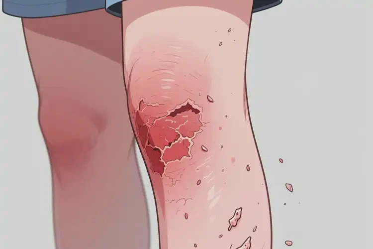 青少年小腿上出濕疹能徹底自愈嗎(圖1)