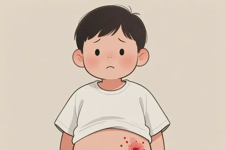 小學生肚子上起濕疹不管它會自己好嗎(圖4)