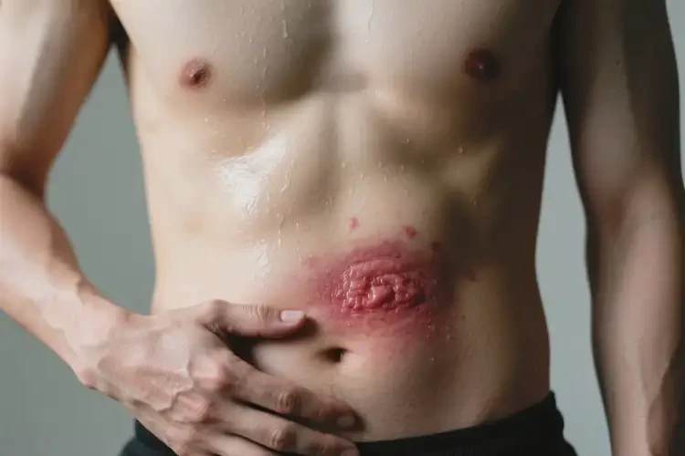 男人肚子偶爾長(zhǎng)濕疹不管它會(huì)自己好嗎(圖2)