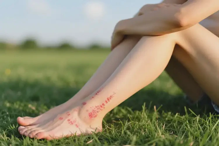 女生腳上長(zhǎng)濕疹不管它會(huì)自己好嗎(圖3)