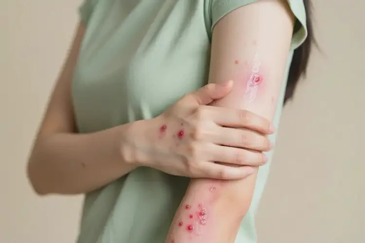女性手臂起濕疹可以徹底自愈嗎(圖3)