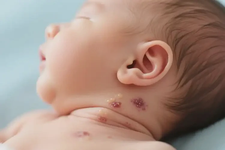 新生兒脖子經(jīng)常起濕疹不管它會(huì)自己自愈嗎(圖4)