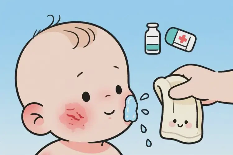 寶寶面部偶爾長濕疹能夠徹底治愈嗎(圖2)