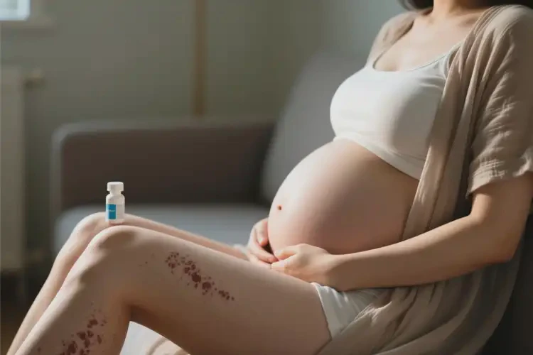 产妇大腿长湿疹能够彻底治愈吗(图1)