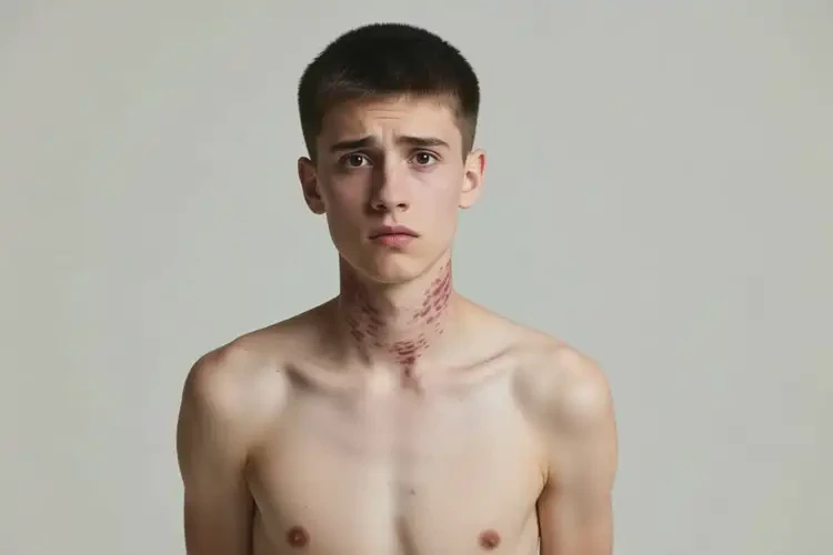 青年人脖子出現(xiàn)濕疹不管它會自己痊愈嗎(圖1)