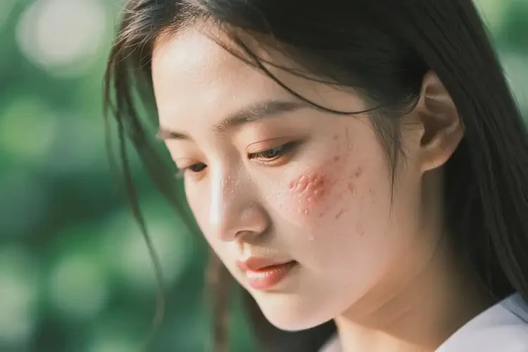 女生臉上起濕疹不管它會自己自愈嗎(圖1)